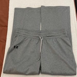 Under Armor Semi-Fitted light grey sweat pants, size L